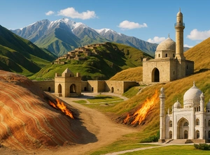 Азербайджанский Париж, 5 дней + авиа  горящая гора, Храм огня, азербайджанский 